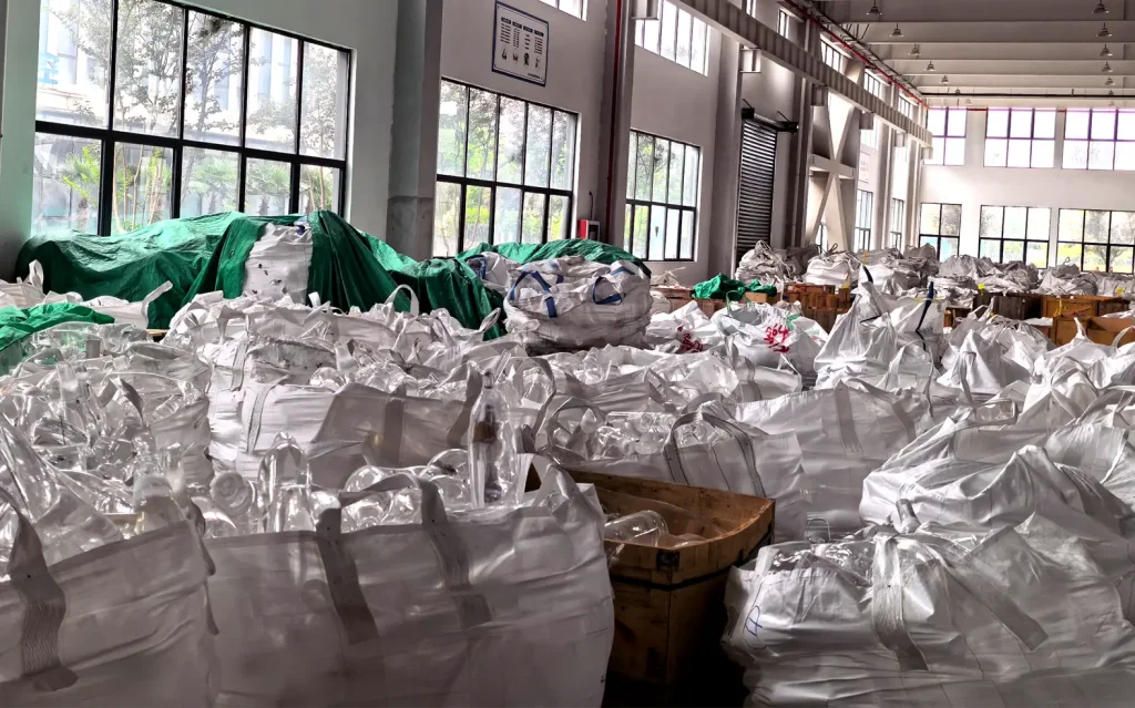 Optical raw materials stored in the manufacturing warehouse