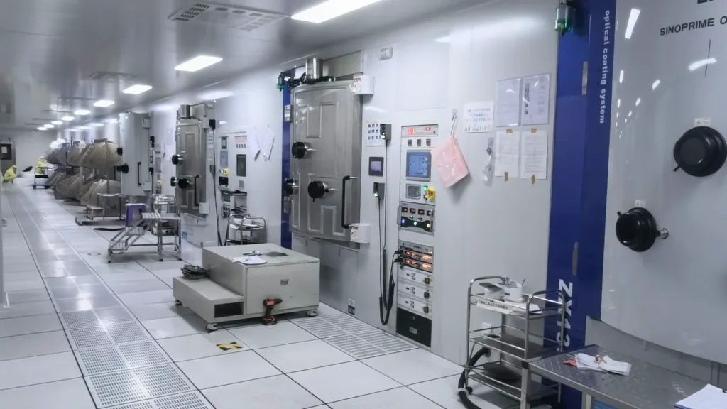 Optical coating production equipment in Likai Laser cleanroom